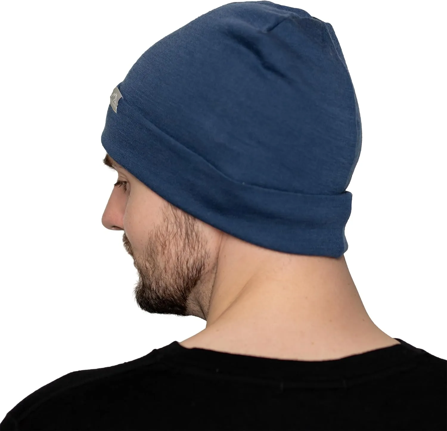 Merino Wool Beanie Men and Women – Cuff Merino Wool Hats for Men and Women - Unisex Adult Beanie Hat and Socks