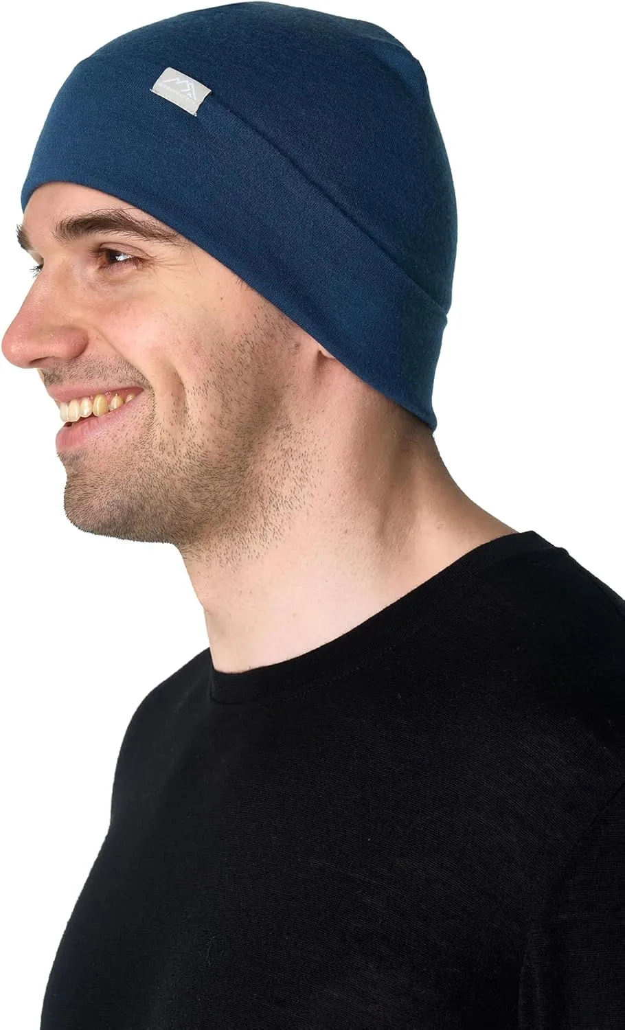 Merino Wool Beanie Men and Women – Cuff Merino Wool Hats for Men and Women - Unisex Adult Beanie Hat and Socks