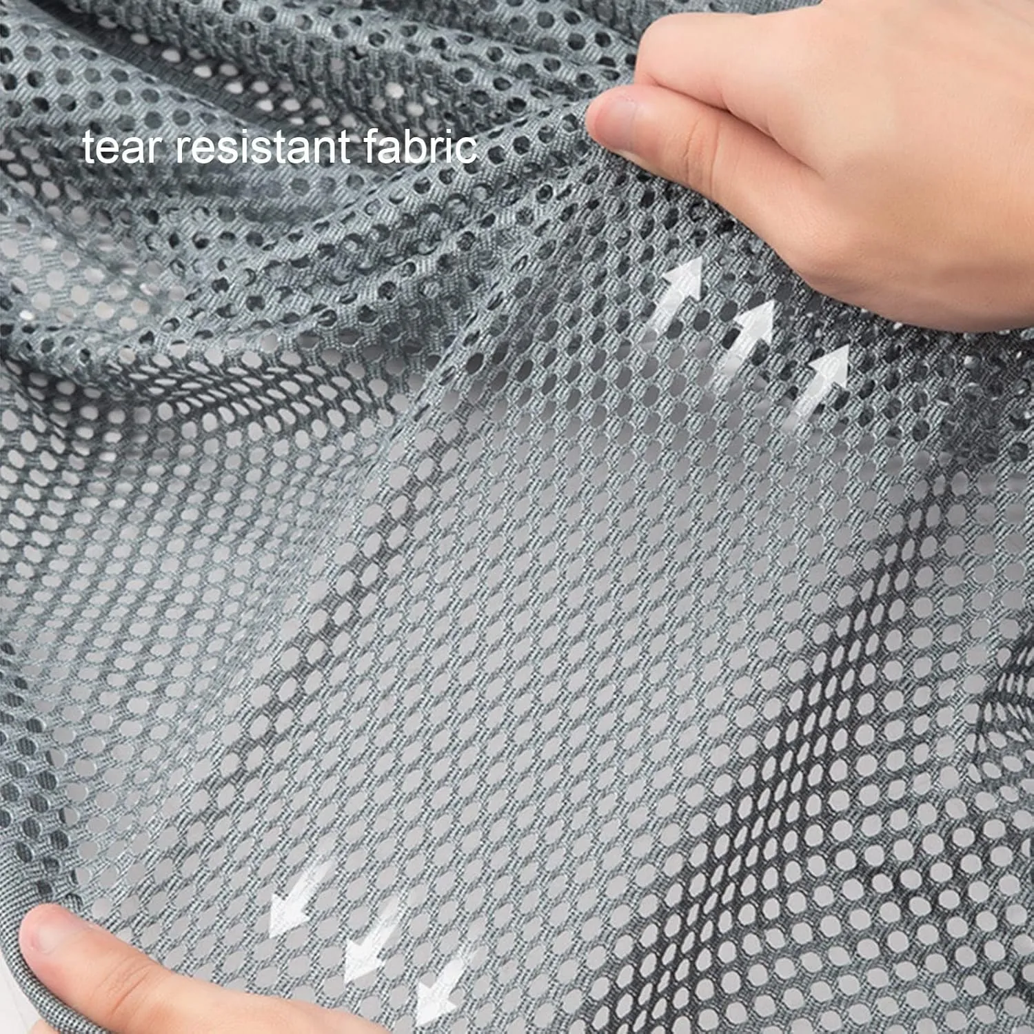 Mesh Hammock, Portable Camping Mesh Hammock, Breathable Lightweight Ice Silk Double & Single Nylon Hammocks, for Outdoor Adventures Camping (290X148cm,Gray)