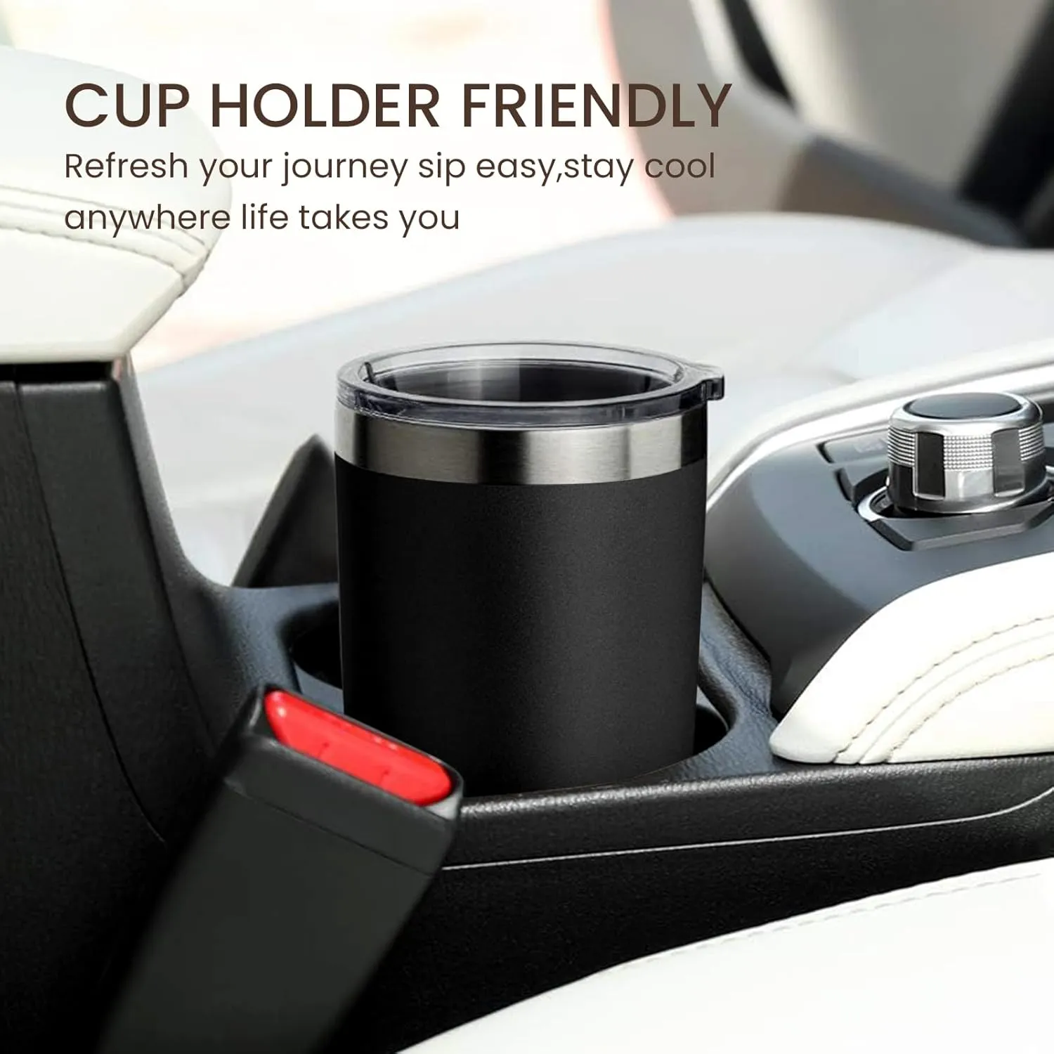 MEWAY 20oz Tumbler 4 Pack Double Wall Vacuum Insulated Travel Mug Bulk, Stainless Steel Tumblers with Lid and Straw, Durable Powder Coated Coffee Cups for Cold & Hot Drinks (Navy, 4)