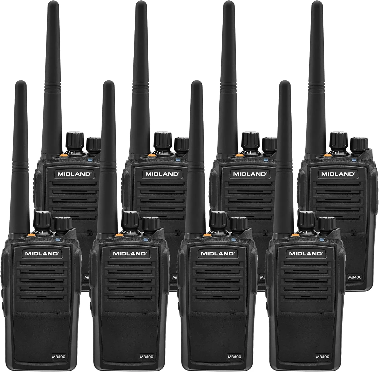 Midland MB400 BizTalk Business Two Way Radio - 8 Pack Bundle w/Chargers