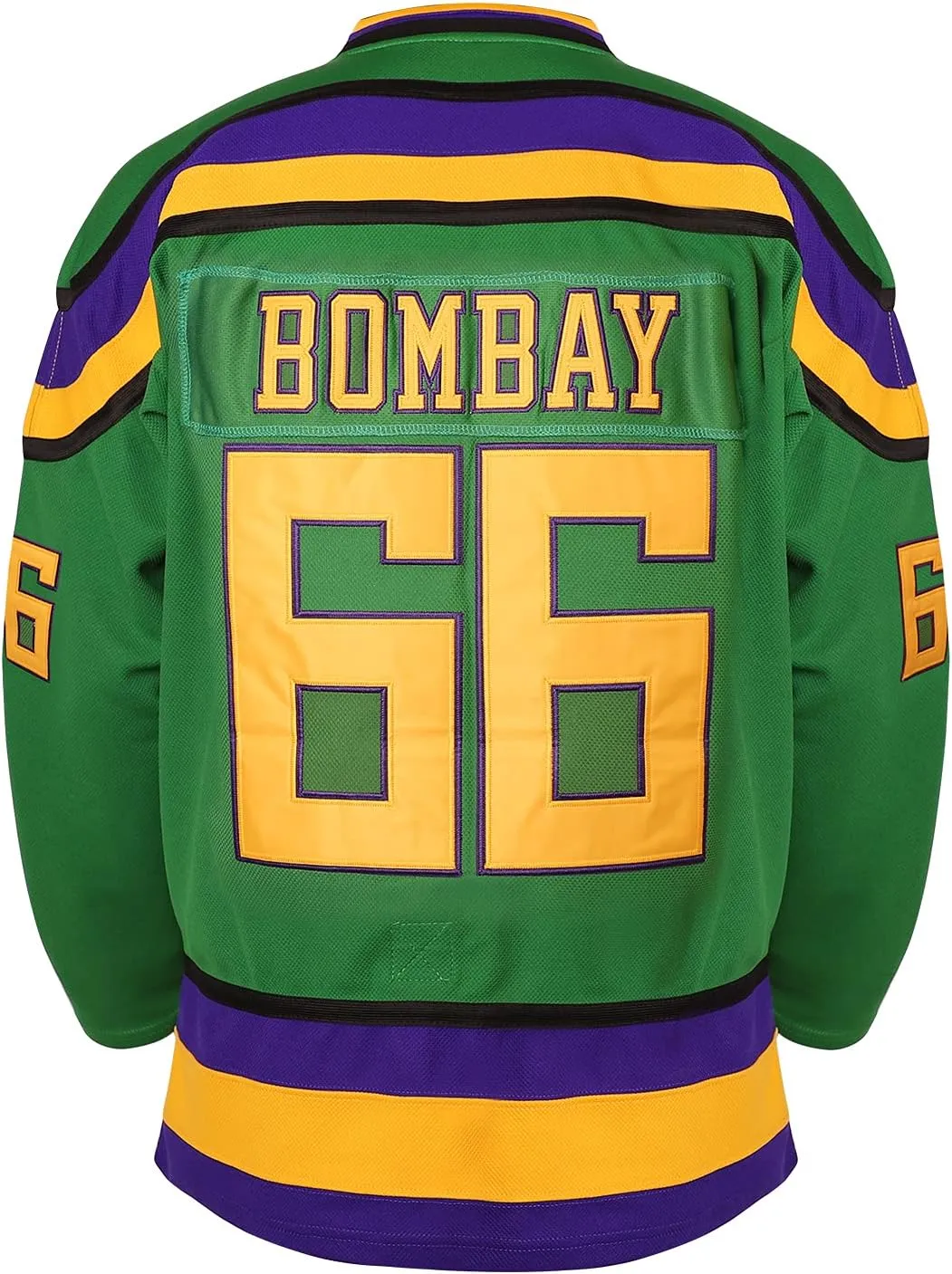 Mighty Ducks Jersey #96 Charlie Conway #99 Adam Banks #33 Greg Goldberg #66 Gordon Bombay Movie Hockey Jersey White Green