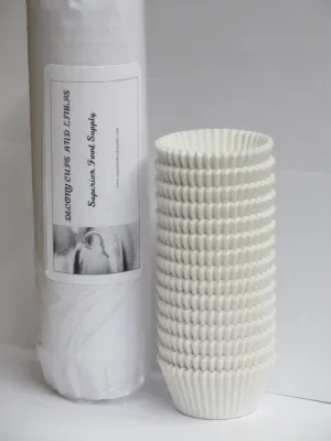 Mini Paper Cupcake Liners 1000 pc -MADE IN USA -Fluted Cupcake Holder Cups for Baking Muffins, Food-Grade, Odorless, Non-Stick, Quick-Release - Fits Mini Pans, 1 1/2'' x 1"