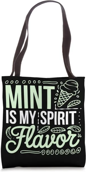 Mint Ice-Cream Flavor Mint Tote Bag
