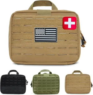 Molle Ifak Pouch Rip Away, Tactical Molle Rip Away EMT First Aid Ifak Pouch Medical Empty Utility Pouches Bag for Duty Belt Backpack Car Vest
