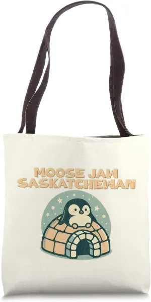 Moose Jaw Saskatchewan Canada - Cute Penguin Tote Bag