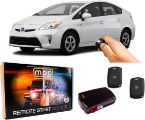 MPC Complete 1-Button Remote Start Kit Compatible with Toyota Prius 2010-2015 - Push-to-Start - Hybrid - T-Harness - Firmware Preloaded