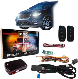 MPC Long Range Remote Start/Keyless Entry for 2021-2022 Chrysler Grand Caravan |SEMI Plug N Play| (2) Extended Range 4 Button 2 Way Remotes - Up to 3,000 ft
