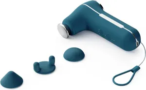 MyoLite Percussion Massage Gun - Deep Tissue Muscle Relief, Quiet & Portable, Cordless with 4 Attachments and Travel Case (Nobol Blue)