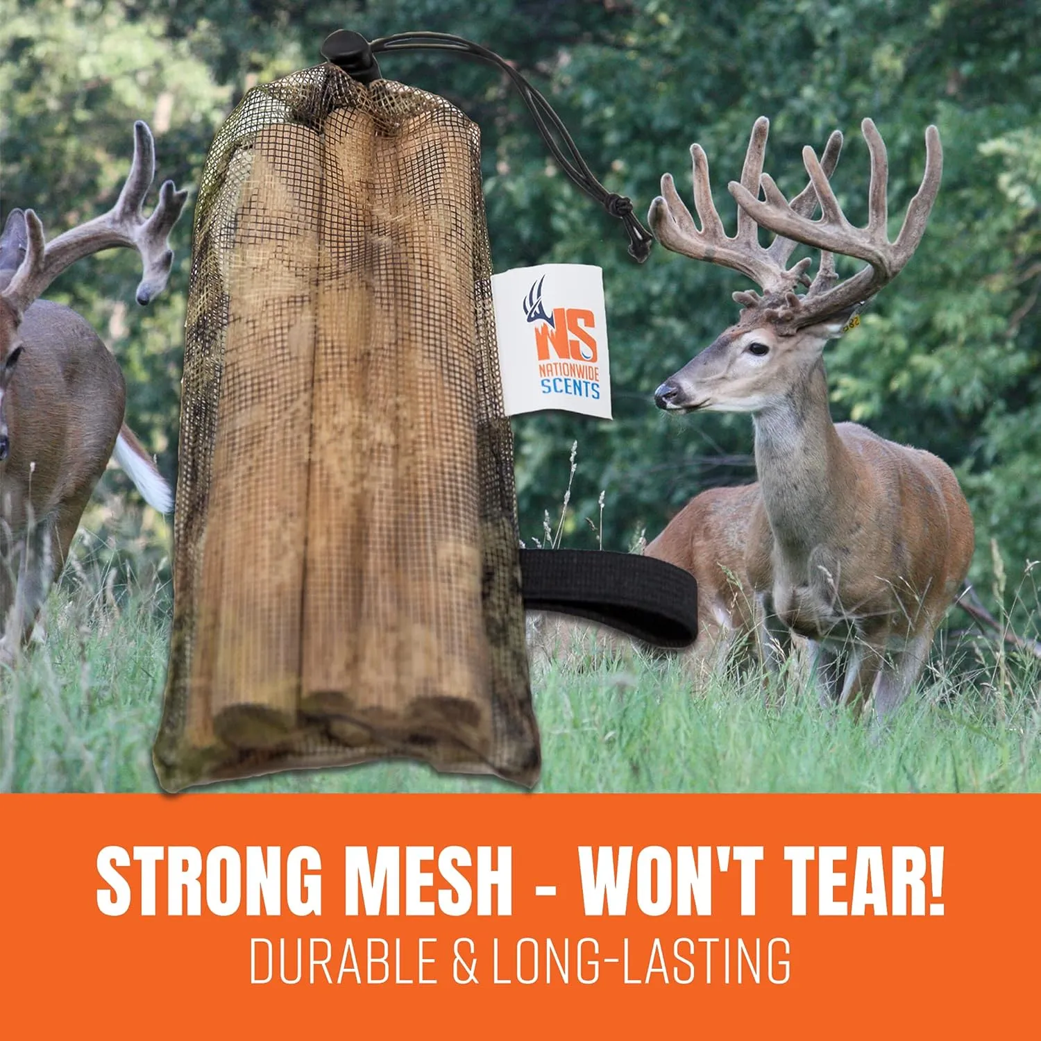 Nationwide Scents Deer Grunt Call and Rattle Bag Combo - Durable, All-Weather Deer Hunting Calls for Whitetail Bucks