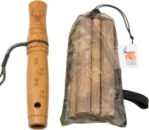 Nationwide Scents Deer Grunt Call and Rattle Bag Combo - Durable, All-Weather Deer Hunting Calls for Whitetail Bucks
