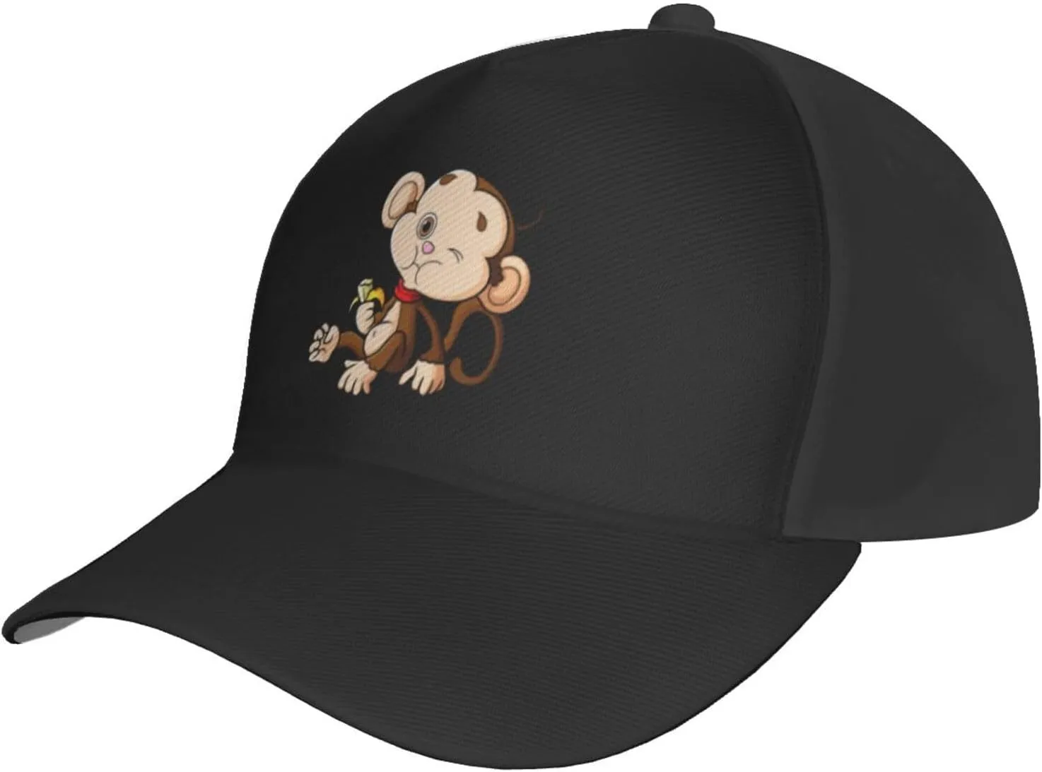 Naughty Monkey Baseball Cap Men Women Baseball Caps Adjustable Outdoor Casual Sun Hat Breathable Sports Trucker Dad Hats Black