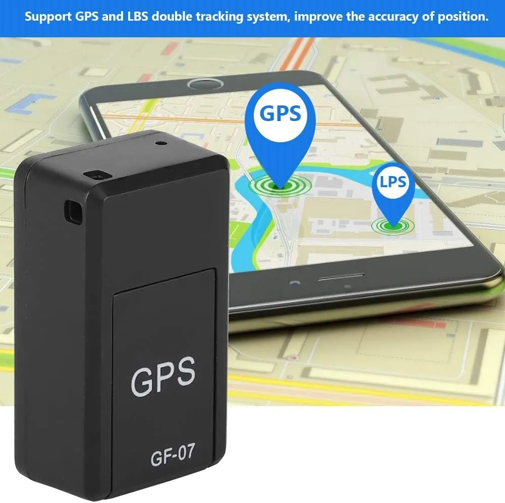 New GPS Locator, Black GPS Car , Multi-function Plastic Magnetic Mini Car GSM GPRS Real Time Tracking Locator Device for Child and Eldly, Anti-thief Positioning Locator Rechargeable