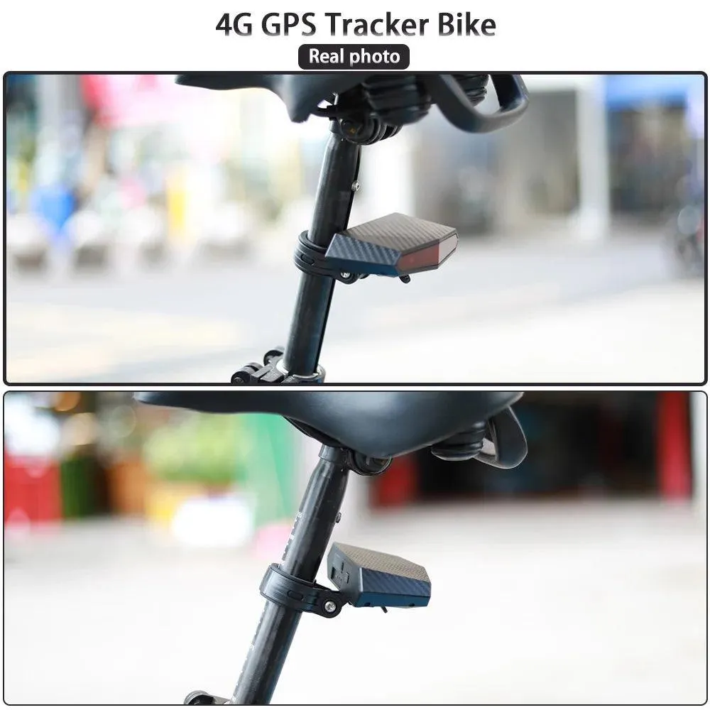 New Tail light Design 4G Bicycle   GPS Tracker Online Real-time Tracking Locator Device For Bike Anti Theft OEM ODM