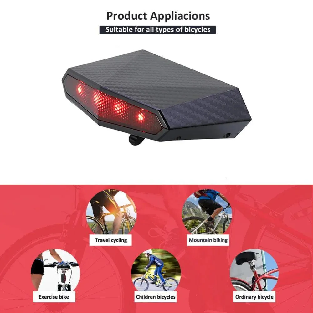 New Tail light Design 4G Bicycle   GPS Tracker Online Real-time Tracking Locator Device For Bike Anti Theft OEM ODM
