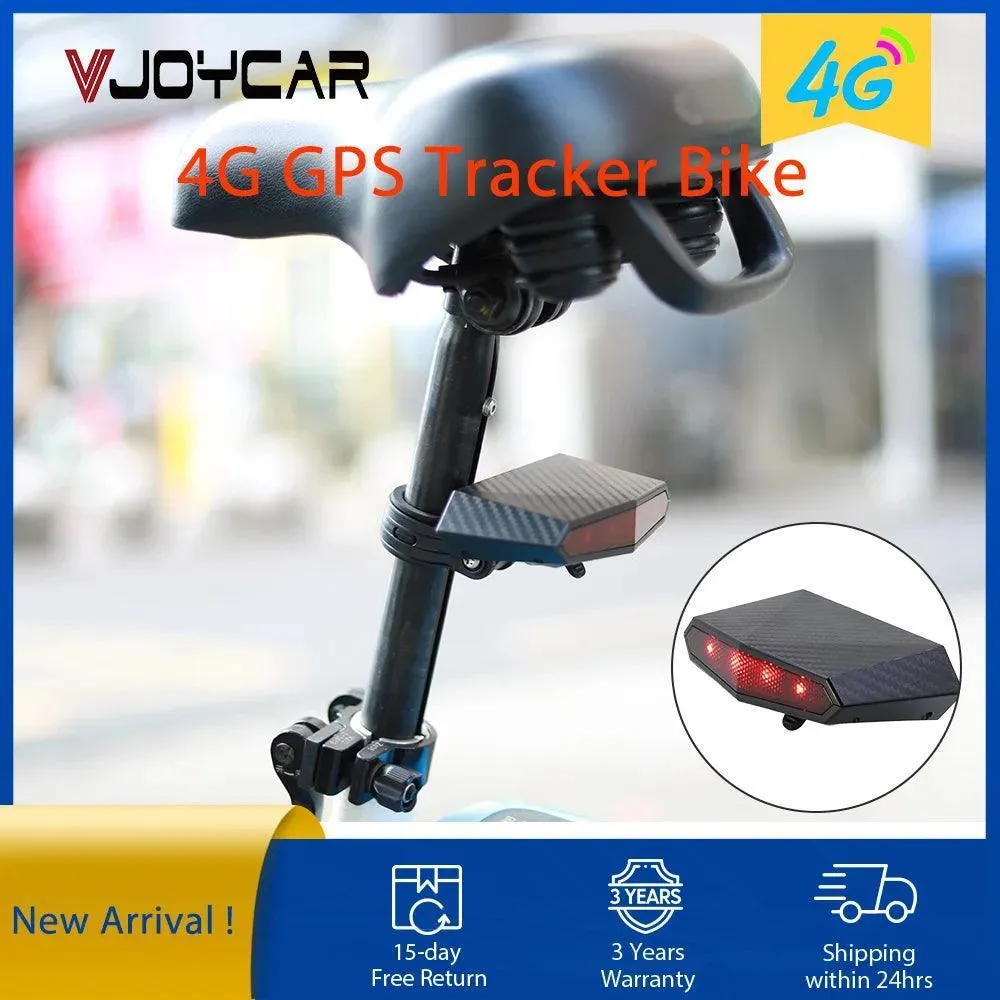New Tail light Design 4G Bicycle   GPS Tracker Online Real-time Tracking Locator Device For Bike Anti Theft OEM ODM