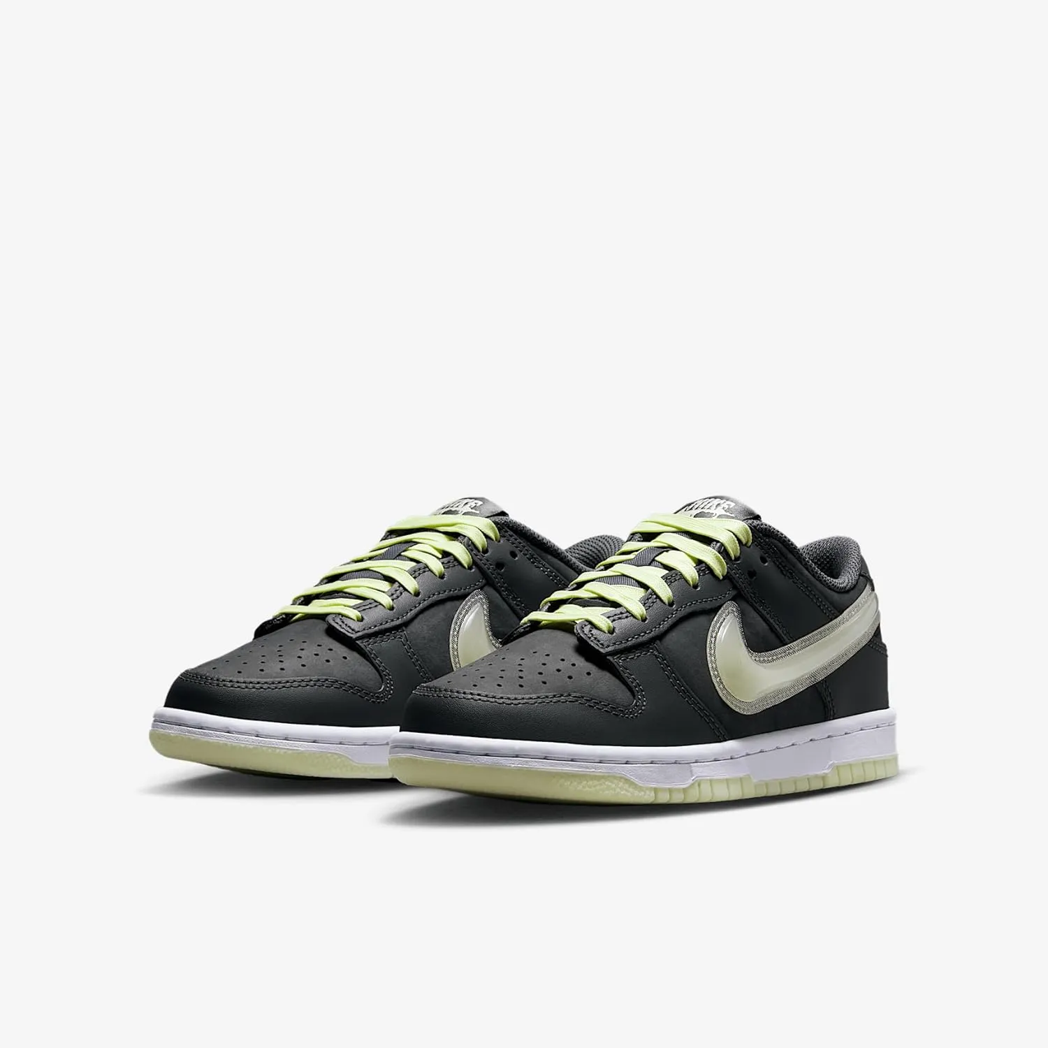 Nike Dunk Low Big Kids' Shoes (HQ3569-068, Iron Grey/Lime Ice/White/Cool Grey)