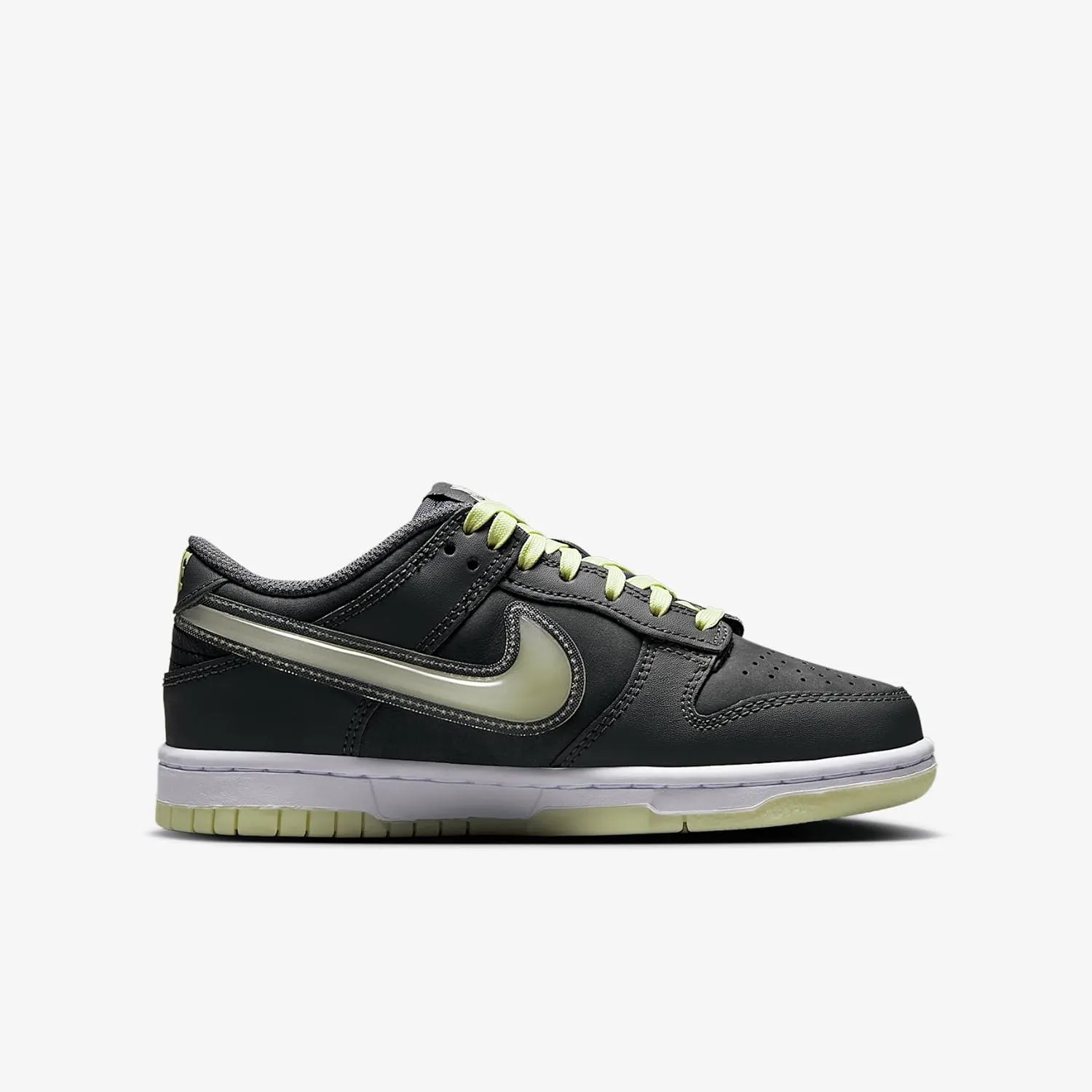 Nike Dunk Low Big Kids' Shoes (HQ3569-068, Iron Grey/Lime Ice/White/Cool Grey)