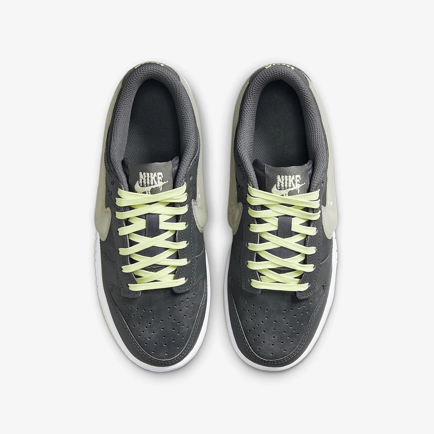 Nike Dunk Low Big Kids' Shoes (HQ3569-068, Iron Grey/Lime Ice/White/Cool Grey)