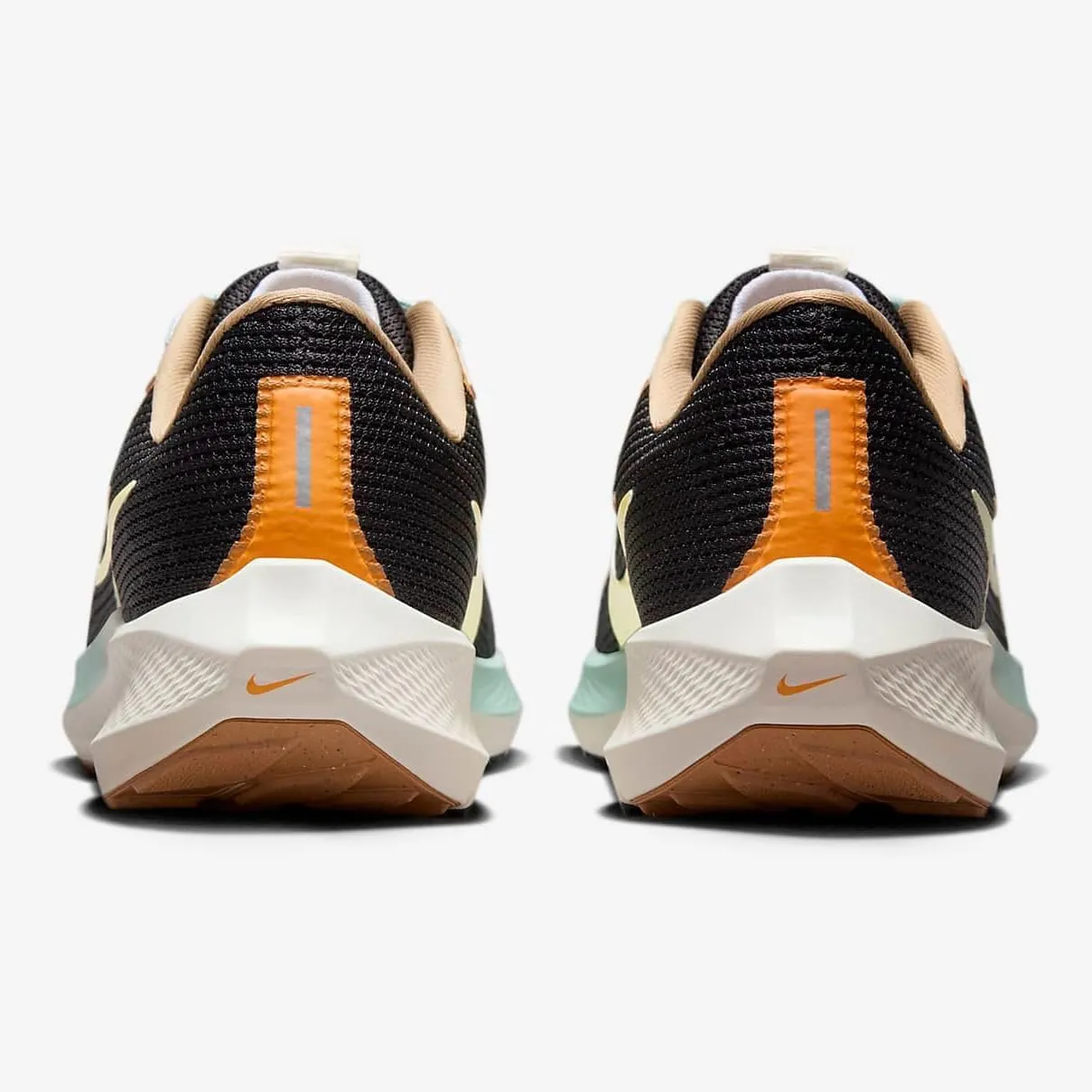 Nike Pegasus 40 Road Running Shoes (FQ6852-081, Black/Sail/Jade Ice/Citron Tint)