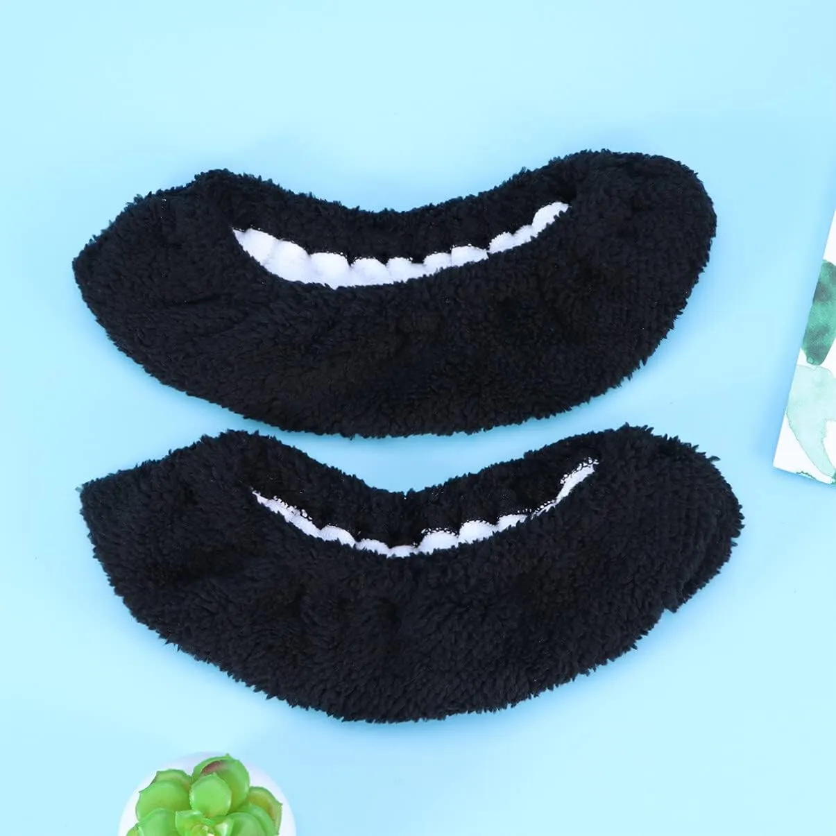 NOLITOY Ice Skate Blade Covers, Elastic Skating Cover Plush Ice Skating Hockey Protectors for Adult Men Women Boys Girls