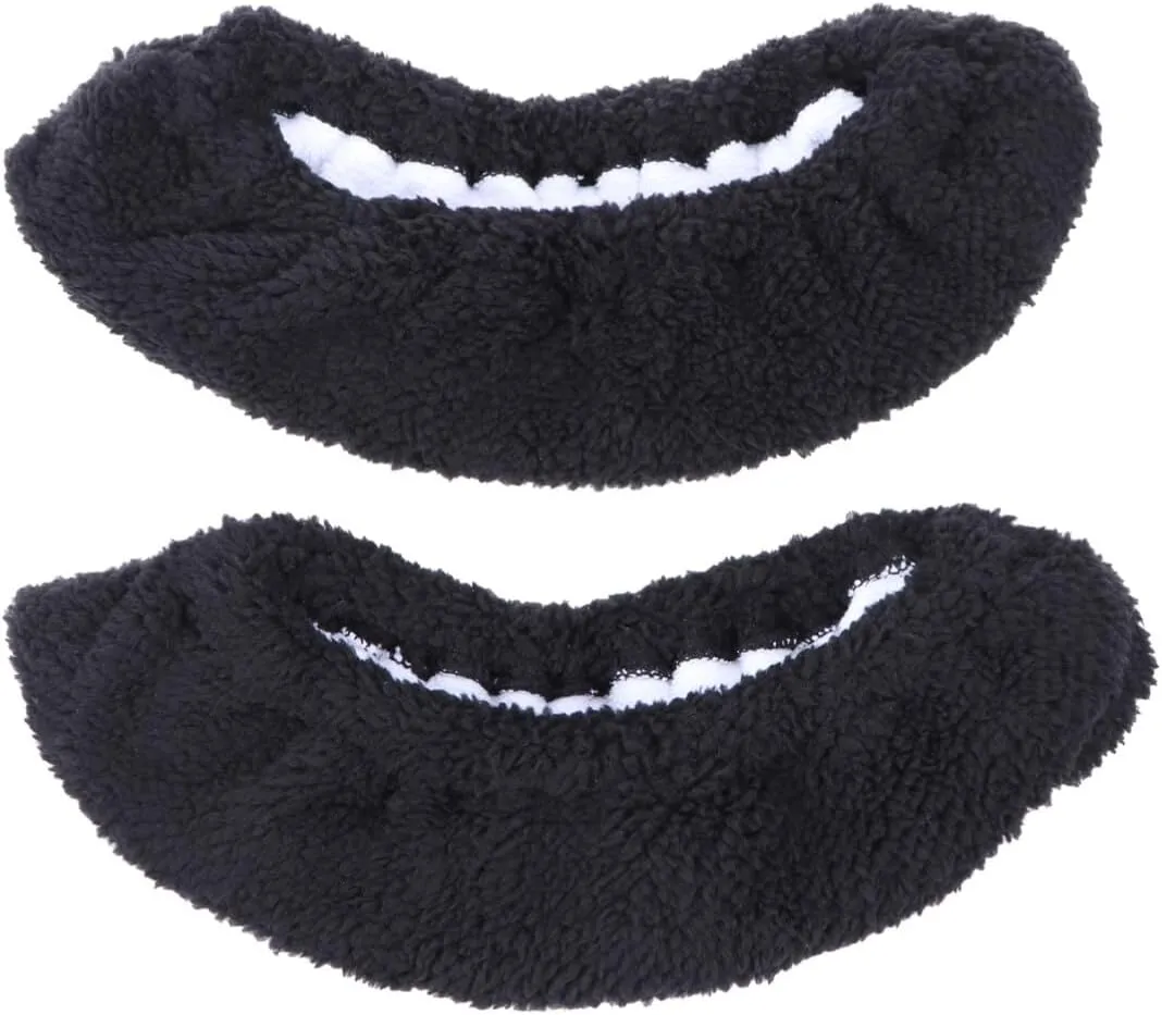 NOLITOY Ice Skate Blade Covers, Elastic Skating Cover Plush Ice Skating Hockey Protectors for Adult Men Women Boys Girls