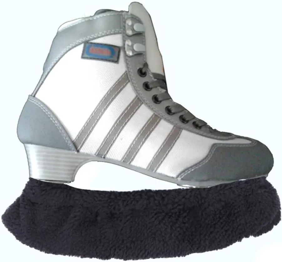 NOLITOY Ice Skate Blade Covers, Elastic Skating Cover Plush Ice Skating Hockey Protectors for Adult Men Women Boys Girls