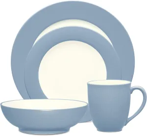 Noritake Colorwave Ice 4 Piece Rim Place Setting