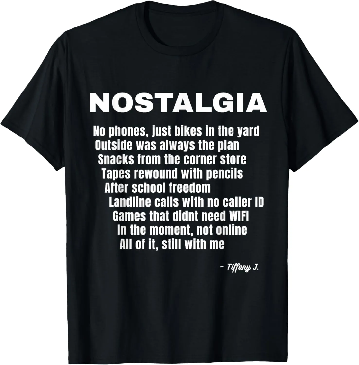Nostalgia Acronym – Memory Lane Moment T-Shirt