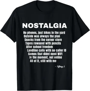 Nostalgia Acronym – Memory Lane Moment T-Shirt