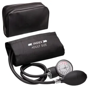 NOVAMEDIC Professional Black Adult Size Blood Pressure Machine, 8.7”-16.5", Aneroid Sphygmomanometer Medical Supplies, Manual Emergency BP Monitor for High Blood Pressure with Carrying Case