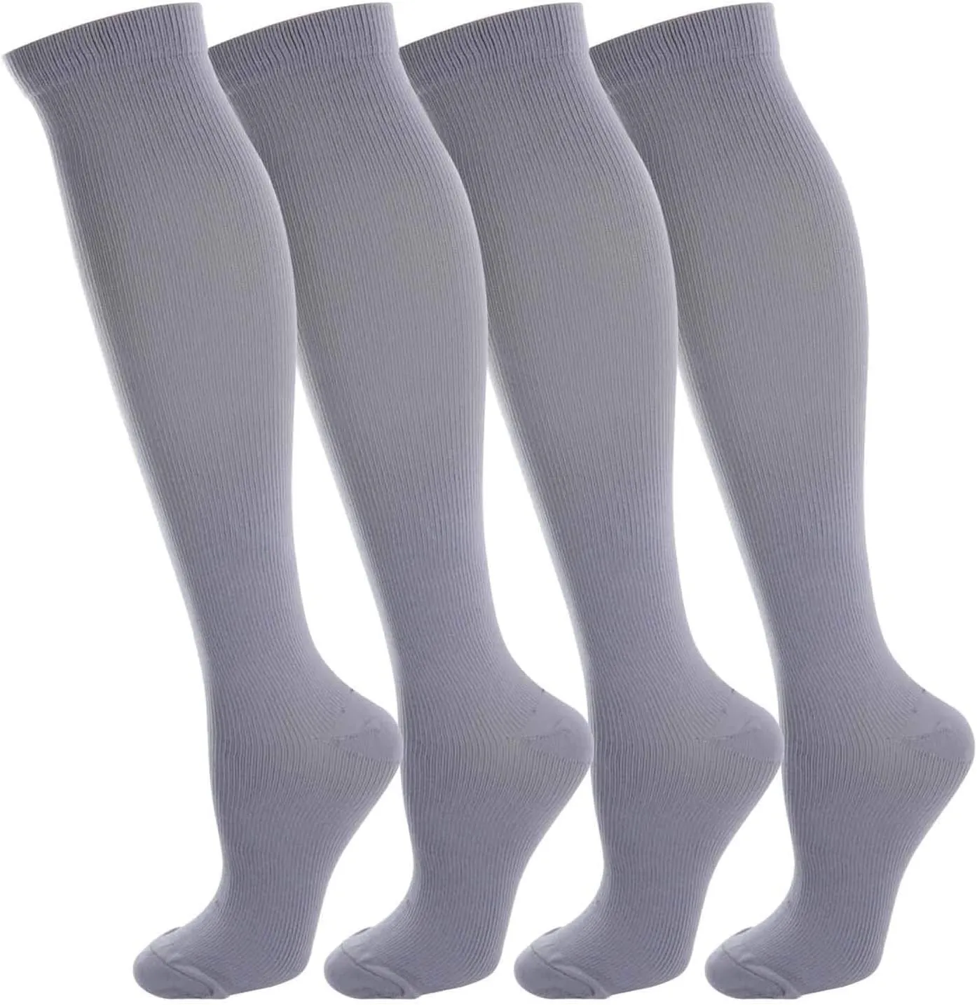 NOVAYARD Compression Socks for Women and Men Support Graduated 15-20 mmHg Medias De Compresion Mujer(4 Pairs)