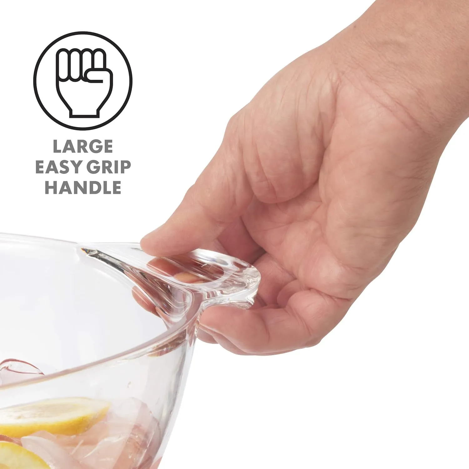 OGGI Acrylic Square Ice Bucket - Clear Beverage Cooler w/Handles, Wine Cooler, Beer Chiller, Ideal Drink Buckets for Parties, Use Ice Tub for Indoor or Outdoor Bars, 8˝ x 8˝