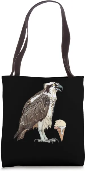 Osprey Bird Enjoying An Ice Cream Tote Bag