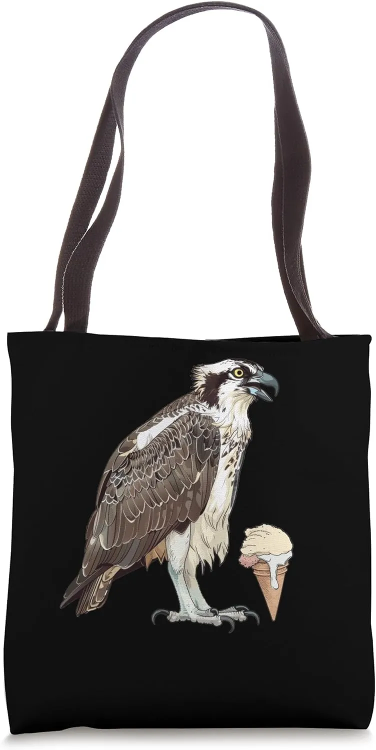 Osprey Bird Enjoying An Ice Cream Tote Bag