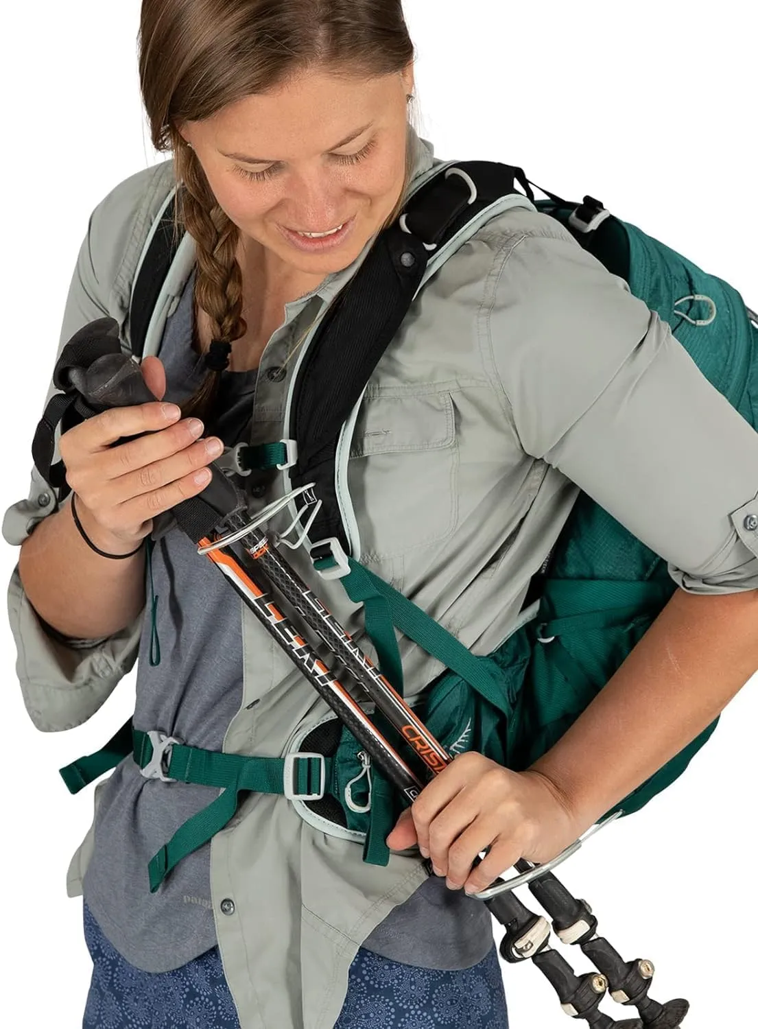 Osprey Tempest 20L Women's Hiking Backpack with Hipbelt, Stealth Black, WXS/S