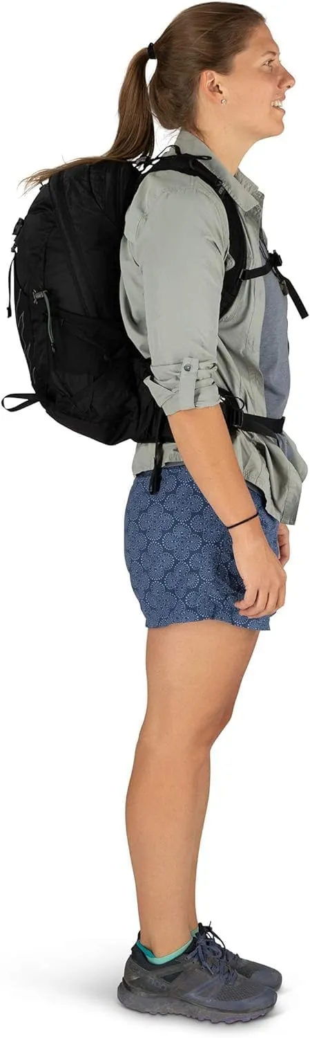 Osprey Tempest 20L Women's Hiking Backpack with Hipbelt, Stealth Black, WXS/S