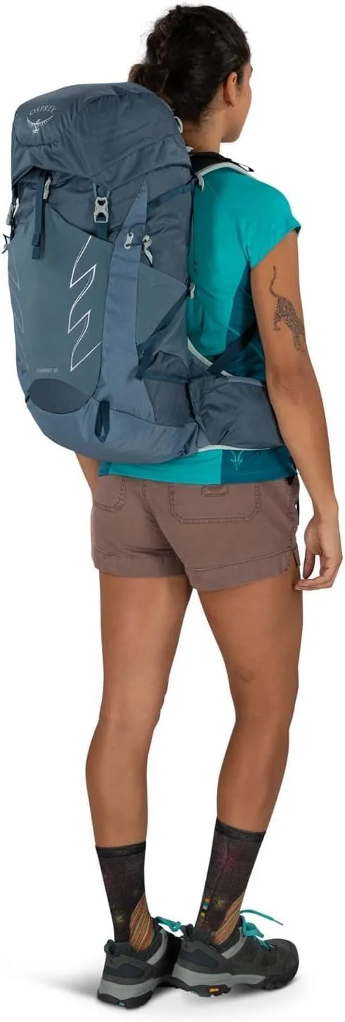 Osprey Tempest 30L Women's Hiking Backpack with Hipbelt, Stealth Black, WM/L