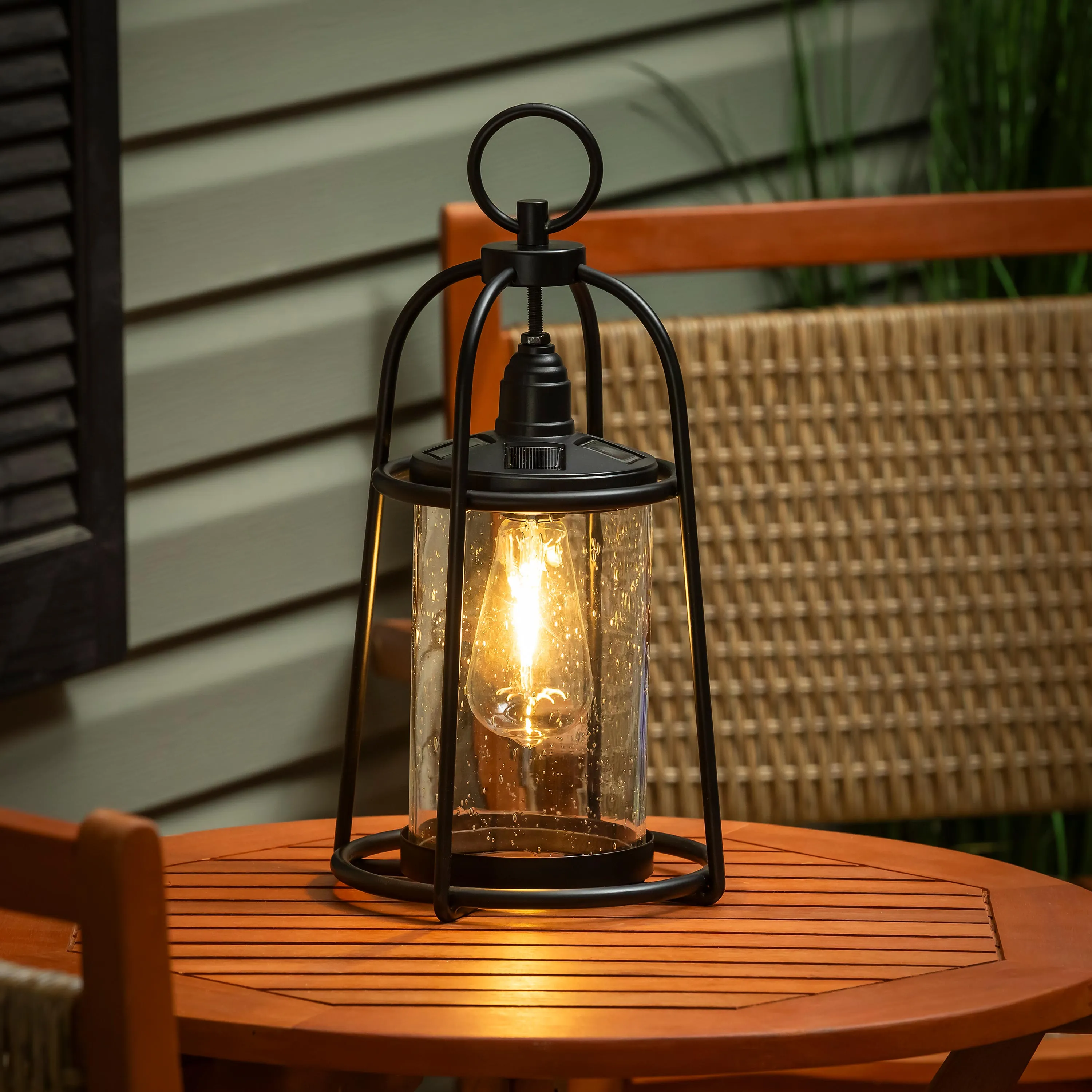 Outdoor Lamps & Lighting Franklin LED Metal Solar Lantern