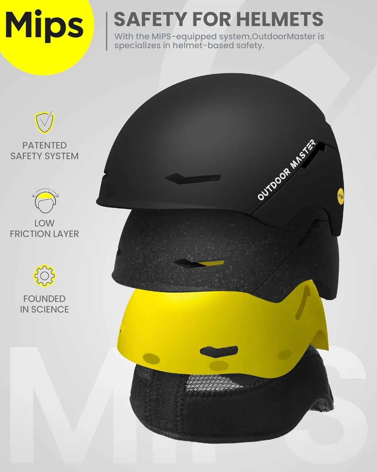OutdoorMaster ELK MIPS Ski Helmet - Snow Sport Helmet Snowboard Helmet for Men Women & Youth