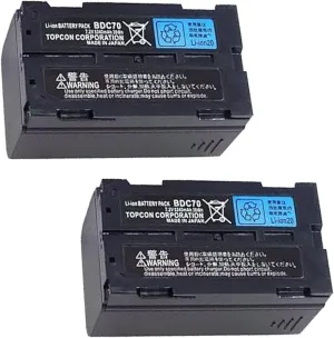 (Pack of 2) BDC70 Battery 7.2V 5240mAh Li-Ion Battery for Topcon Sokkia Total Station/GPS