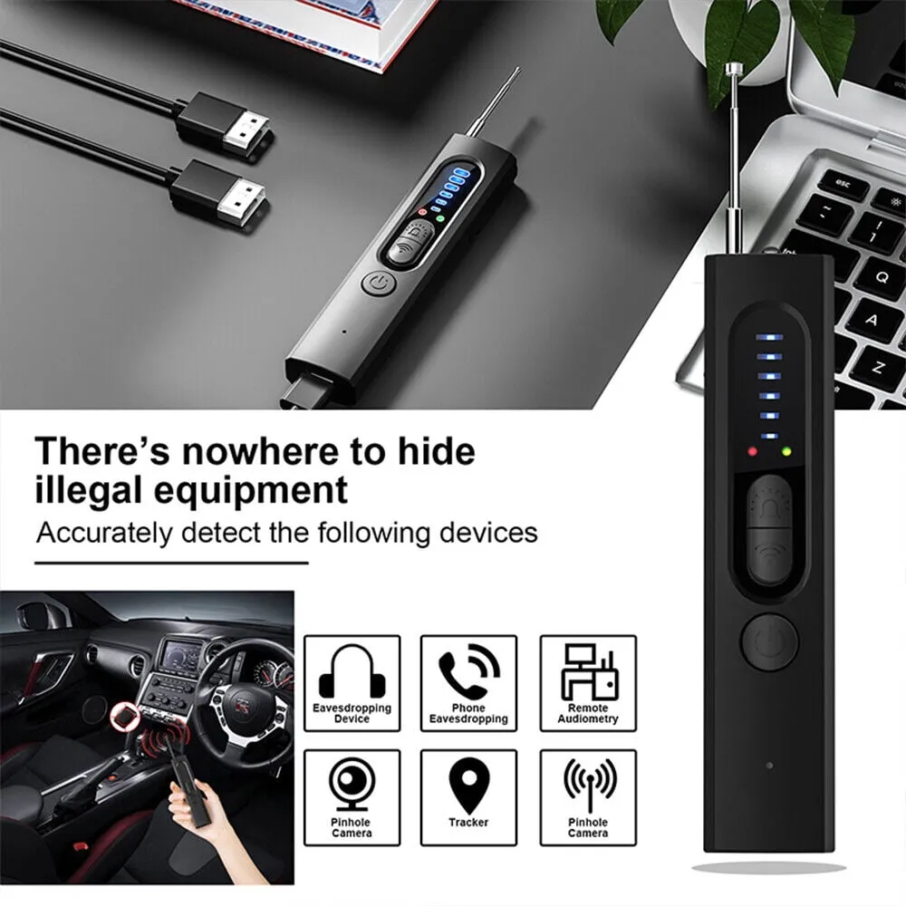 Paddsun Camera Detector, Anti-spy Hidden Prevent Monitoring Wireless Signal Detector GPS Tracker Detector
