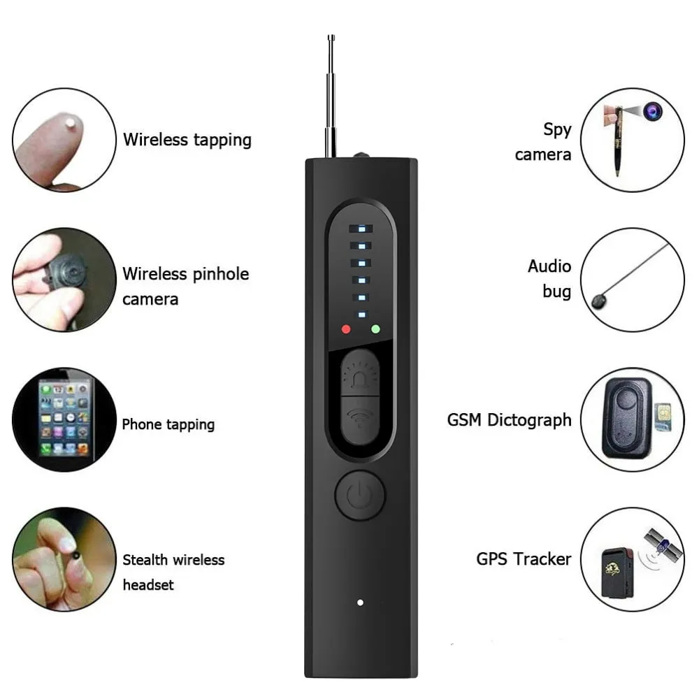 Paddsun Camera Detector, Anti-spy Hidden Prevent Monitoring Wireless Signal Detector GPS Tracker Detector