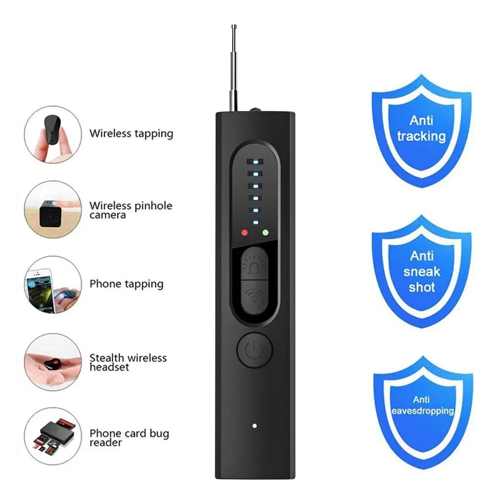 Paddsun Camera Detector, Anti-spy Hidden Prevent Monitoring Wireless Signal Detector GPS Tracker Detector