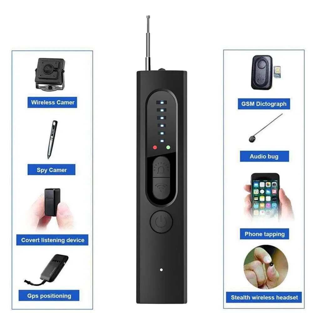 Paddsun Camera Detector, Anti-spy Hidden Prevent Monitoring Wireless Signal Detector GPS Tracker Detector