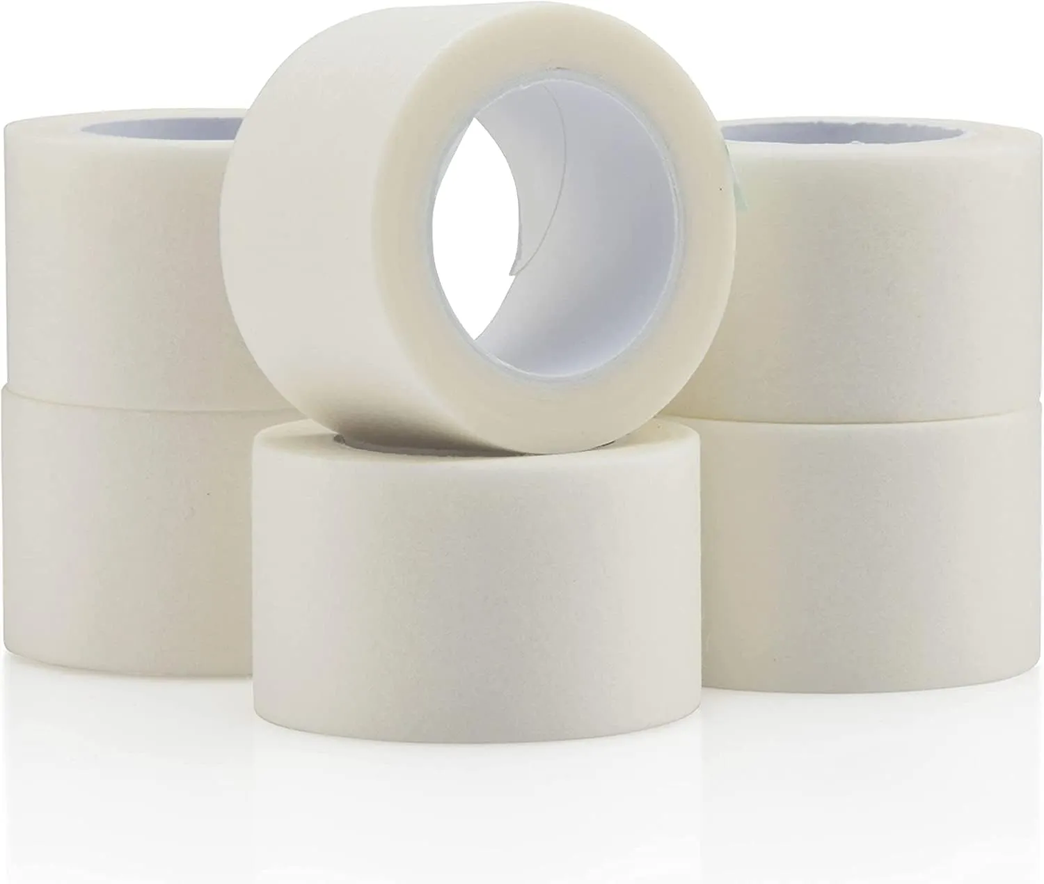 Paper Medical First Aid Tape 1" x 10 Yards [Pack of 24 Rolls] Lightweight Breathable Microporous Self Adhesive Latex Free Hypoallergenic Bandage and Wound Dressing Tape
