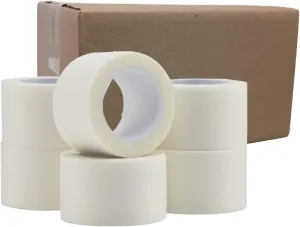 Paper Medical First Aid Tape 1" x 10 Yards [Pack of 24 Rolls] Lightweight Breathable Microporous Self Adhesive Latex Free Hypoallergenic Bandage and Wound Dressing Tape