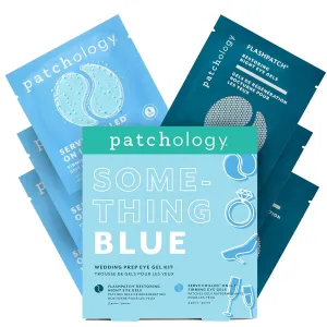 Patchology Bridal Shower Gift Box – Something Blue Cooling Under Eye Patches for Brides & Bridesmaids, Depuffing & Firming Gel Masks with Peptides & Bakuchiol – Wedding Skincare Gift Set