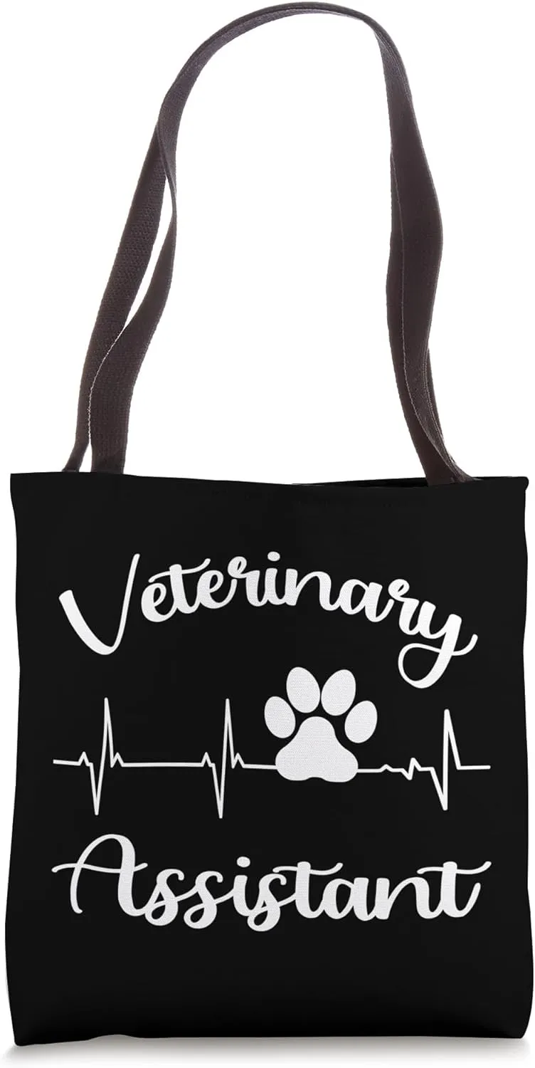 Paw Print Veterinary Assistant Vet Assistant Veterinarian Tote Bag