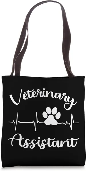Paw Print Veterinary Assistant Vet Assistant Veterinarian Tote Bag